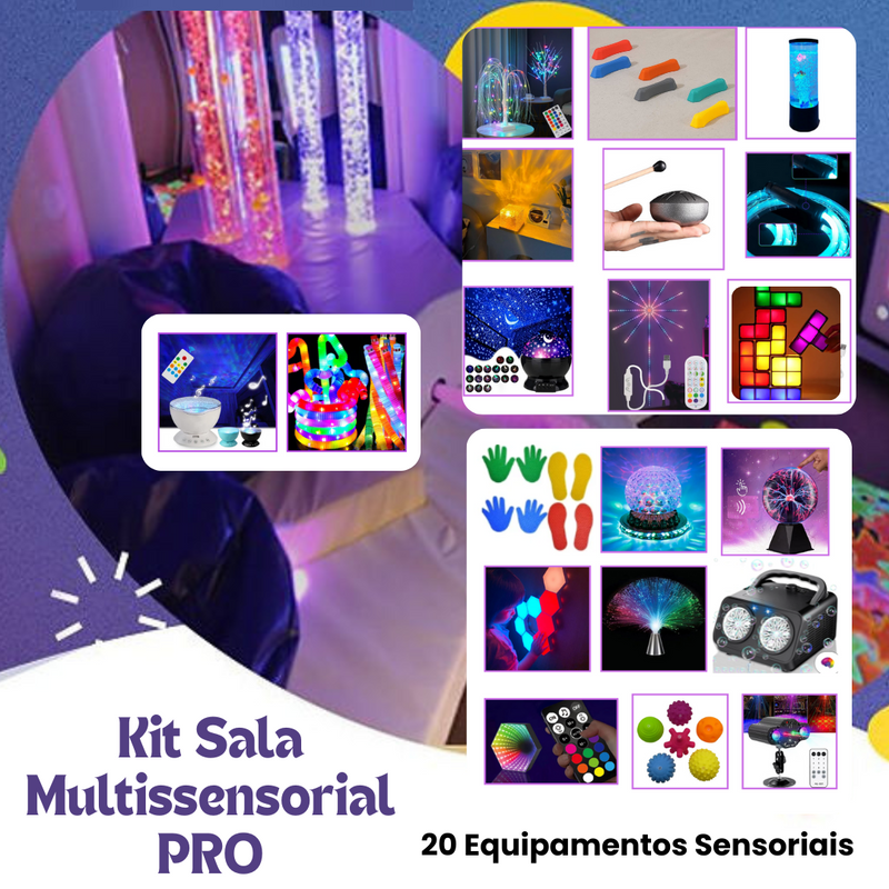 Kit Multissensorial PRO (20 Equipamentos Sensoriais)