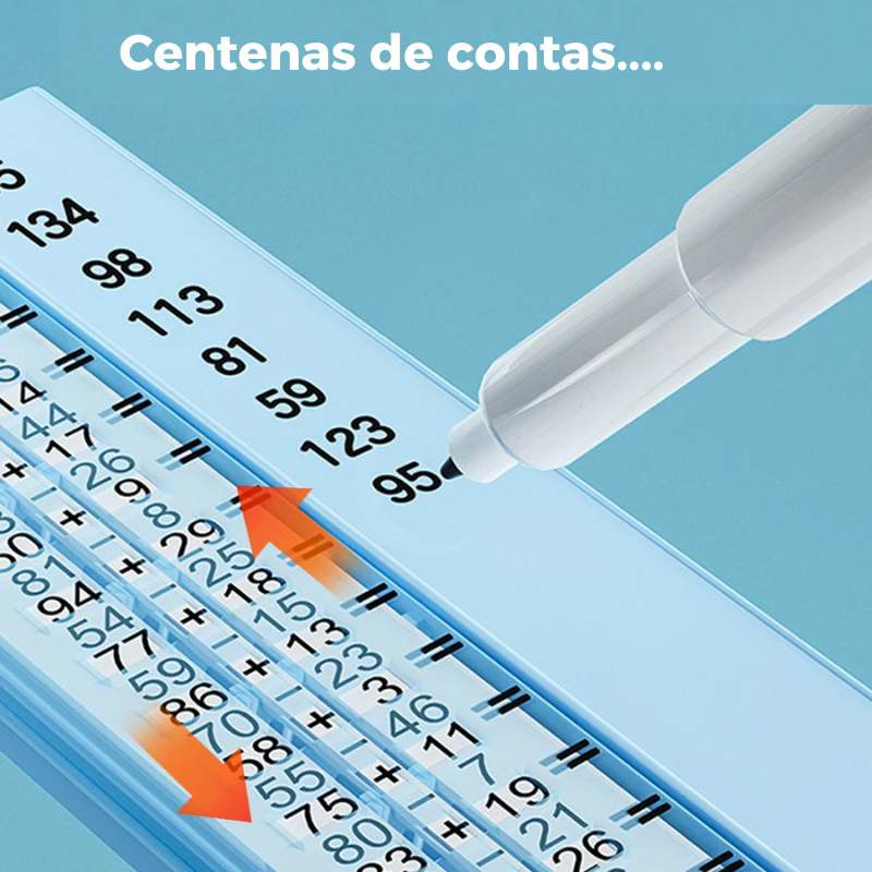 Tablet Matemático - Todas Operações (Acompanha Estojo + Caneta + Brinde)