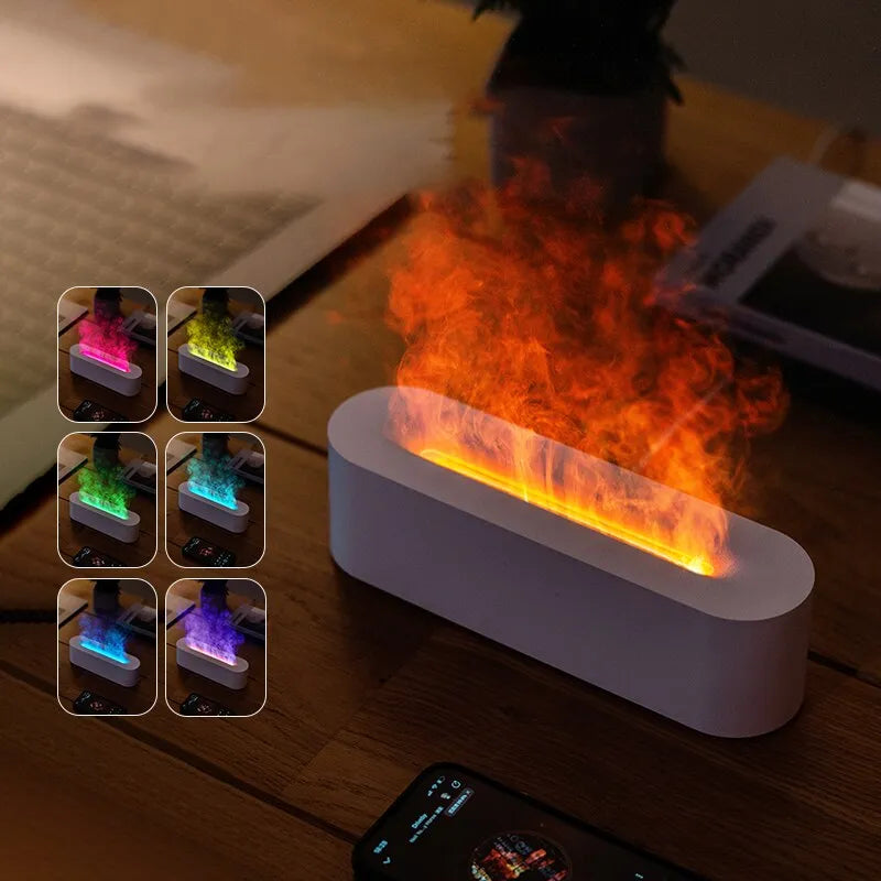 RGB Flame Aroma Difusor Umidificador: Uma Experiência Sensorial Única