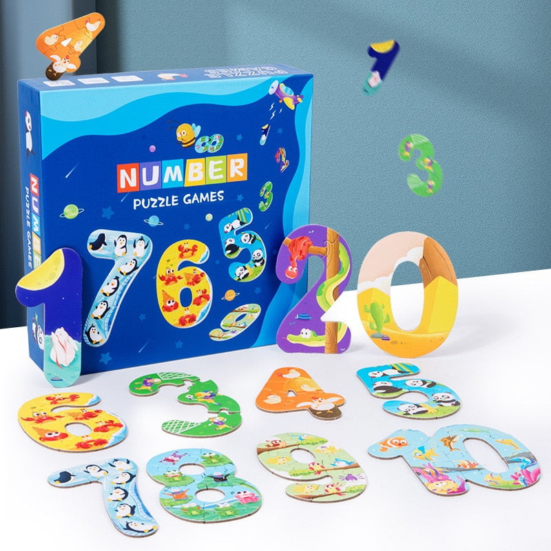 Quebra Cabeça Númerico e Alfabetização