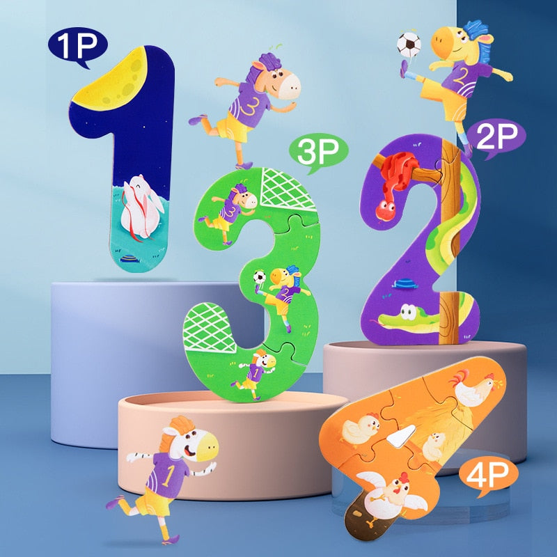 Quebra Cabeça Númerico e Alfabetização