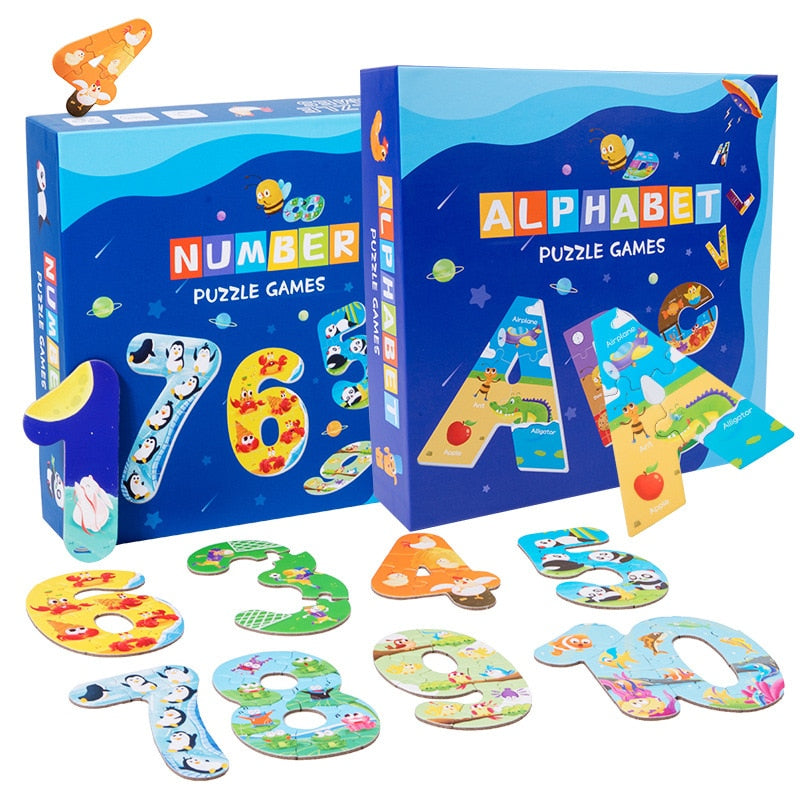 Quebra Cabeça Númerico e Alfabetização