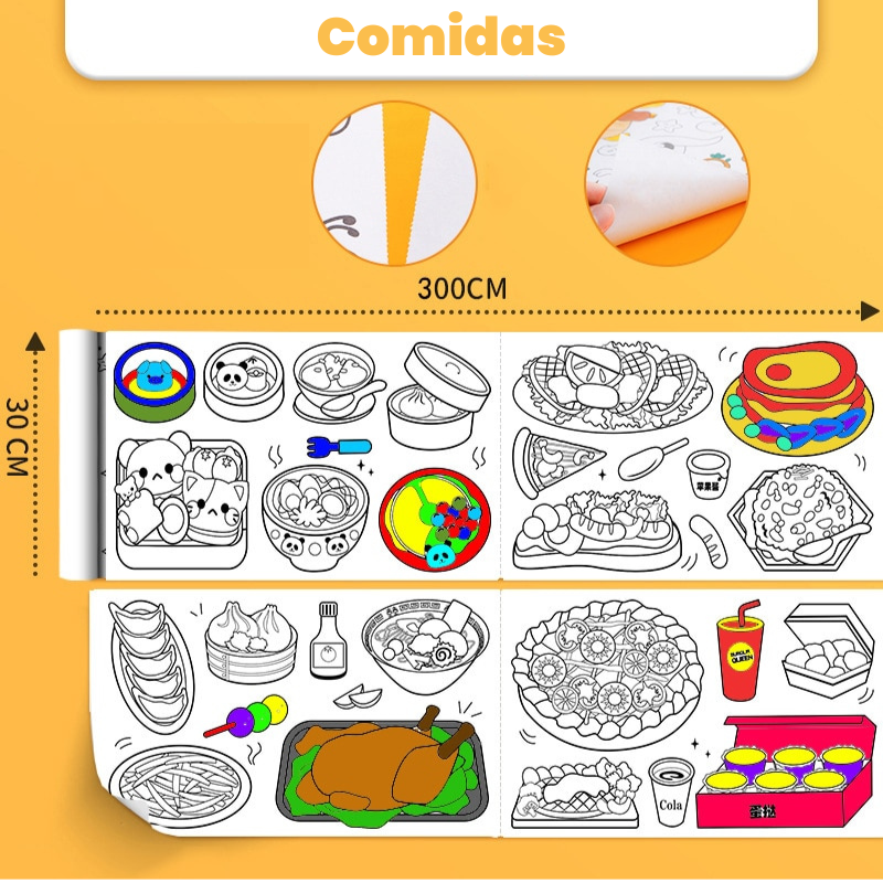 Brinquedo Pedagógico - Rolo de Desenho EducKids