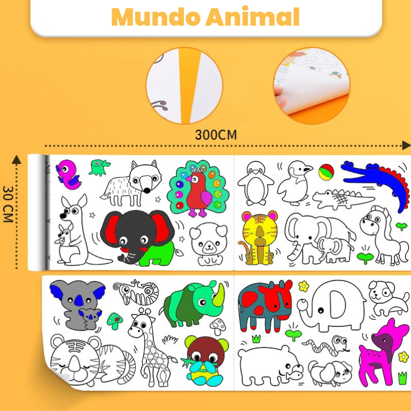 Brinquedo Pedagógico - Rolo de Desenho EducKids